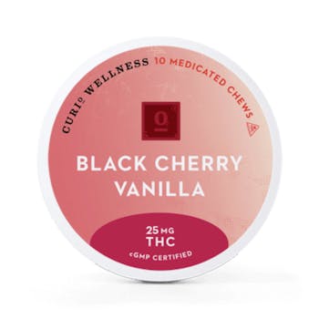 Black Cherry Vanilla Medicated Chews 250mg (25mg x 10) - Curio